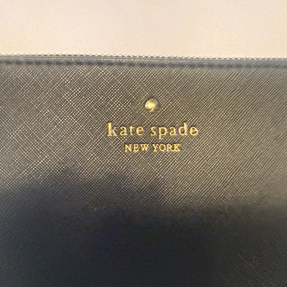 Kate Spade Black Saffiano Leather Wristlet Clutch - Picture 5 of 8